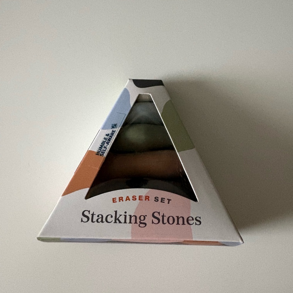 Stackable Stone Erasers Set - Picture 2 of 3